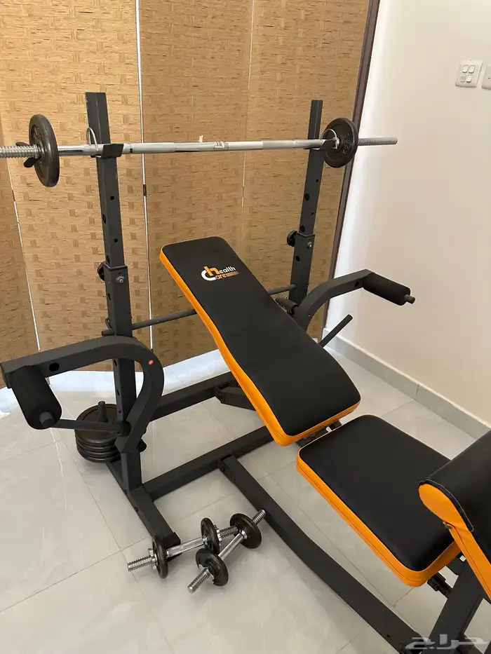 جهاز اثقال حديد مع اوزان 0