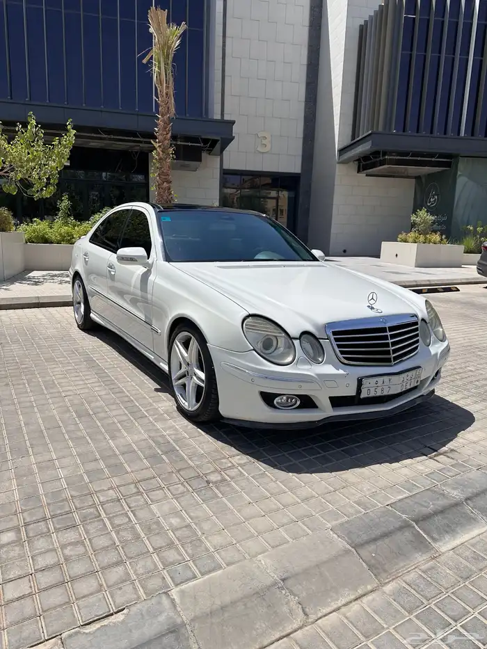 مرسيدس E230 موديل 2007 نظيفة جد ا   كيت AMG E63 1