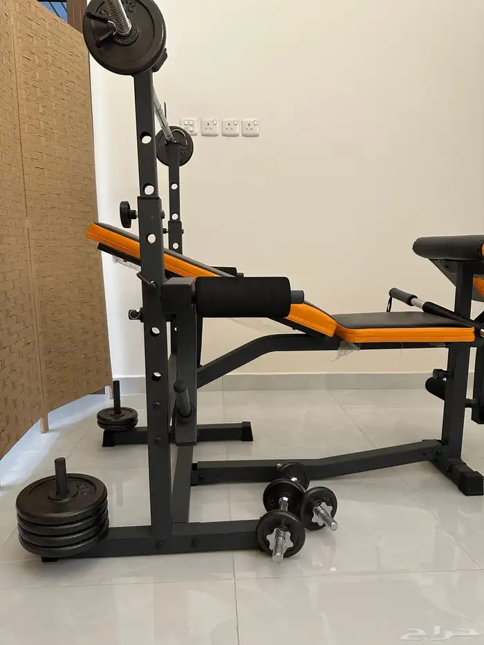 جهاز اثقال حديد مع اوزان 2