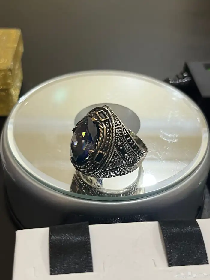 احجار كريمه طبيعي اصلي مسباح وفضه إيطالي عيار 925 19