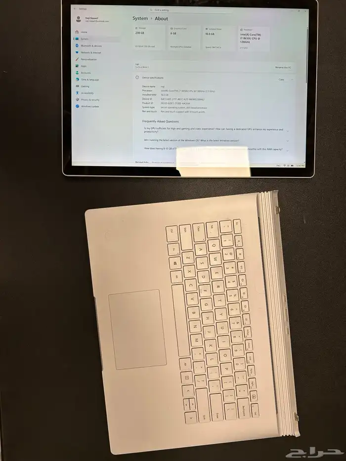 لابتوب مايكروسوفت سيرفس بوك 2 2