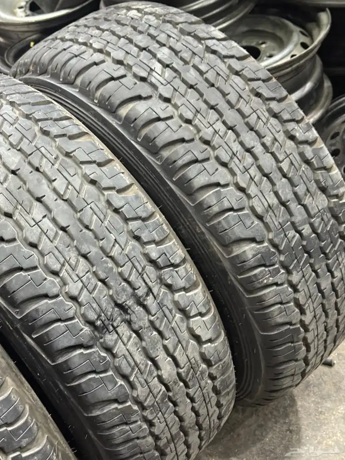 اربعه كفرات دلوب بنجيب بناجر شبه الجديد مقاس 17-65-275 20