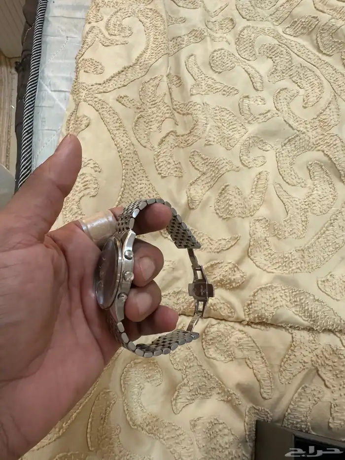 ساعة ارماني كرونوغراف ووقت وتاريخ اصلي ميناء اخضر 1