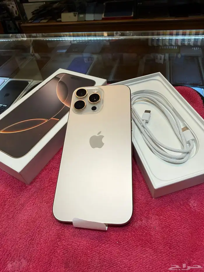 آيفون 16 برو ماكس 512 قيقاء جديد نو اكت  مع كرتونه 0