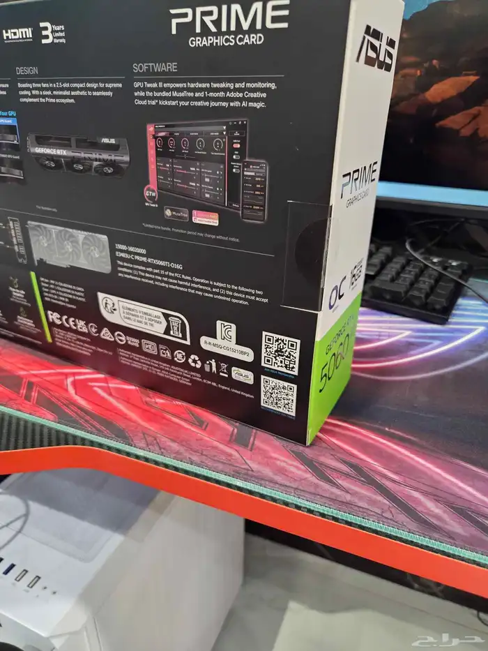 كرت 5060Ti جديد ب ضمانه م انفك 3