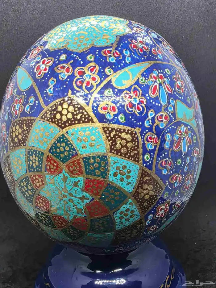 بيضة نعام طبيعيه لوحة فنية 7