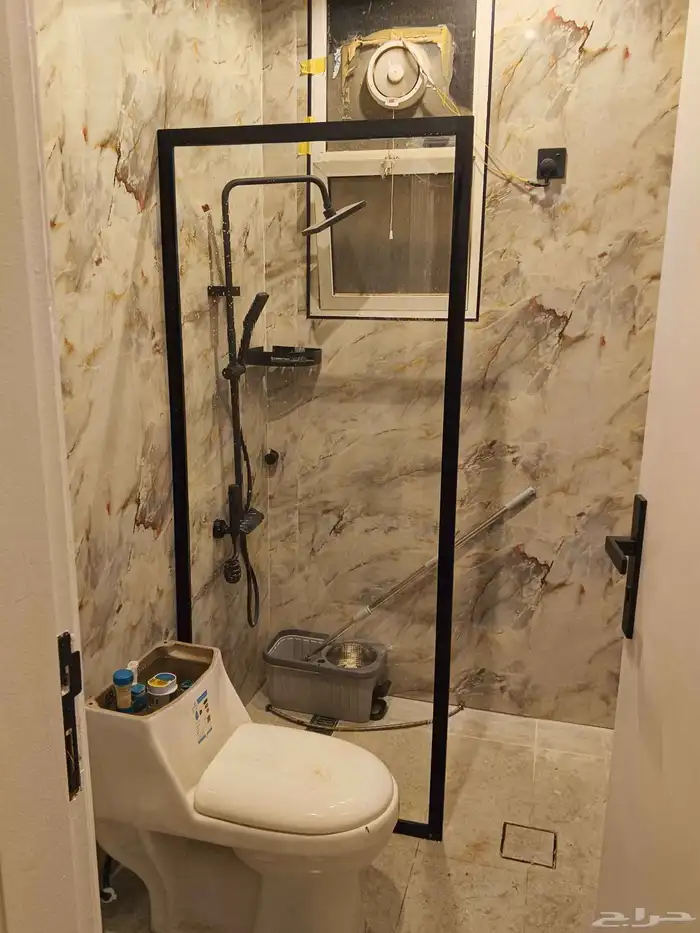 زجاج شاور فاصل شاور زجاج للحمام باب زجاج 3