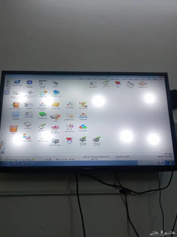 كومبيوتر مكتبي اتش بي ويندز 7مع سيستم مبيعات 0