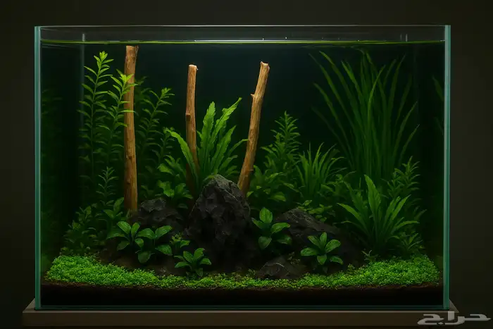 احواض سمك aquarium مزروعة  ونباتات مائية   تصاميم إحترافية 13