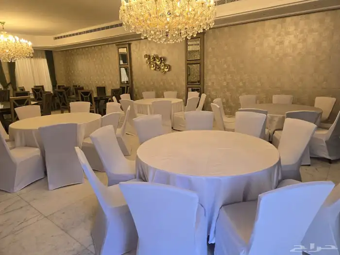 تجهيز وتنسيق حفلات مناسبات زفاف تأجير كراسي طاولات كوش مخيما 12