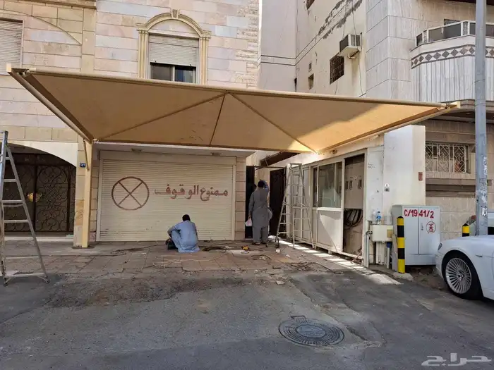 مظلات سيارات جده فك ونقل وتركيب وتشغير قماش تركيب سواتر 5