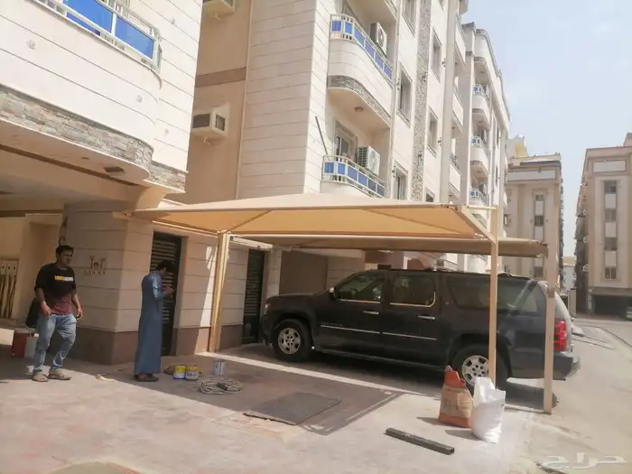مظلات سيارات جده فك ونقل وتركيب وتشغير قماش تركيب سواتر 1