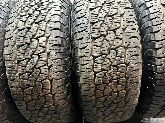 جنوط برايد اصلي 6 مسمار مع كفرات بي اف ربع حجري17 بلاتينيوم 35