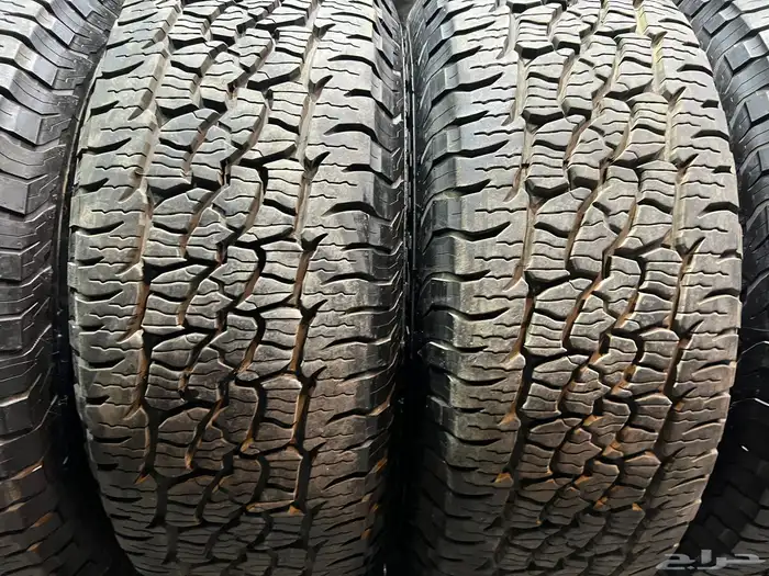 جنوط برايد اصلي 6 مسمار مع كفرات بي اف ربع حجري17 بلاتينيوم 34