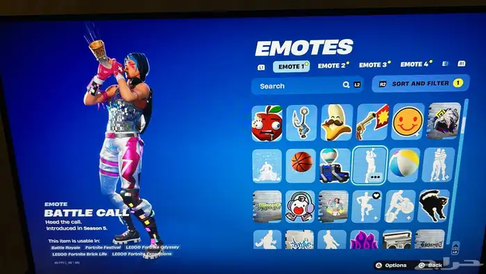 حساب فورت نايت سكنات من سيزون 1 16