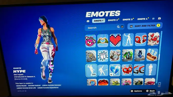 حساب فورت نايت سكنات من سيزون 1 14