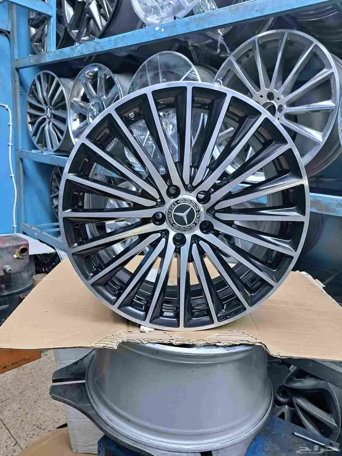 جنوط مرسيدس c200 موديل 2025 مقاس 19 اصليه وكاله 0