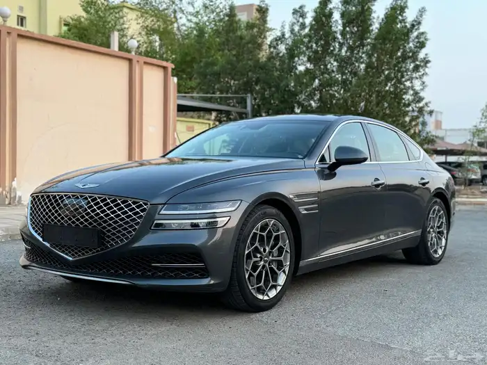 جينسس G80 رويال V6 ممشى قليل شرط بالكامل بحالة الجديد 37