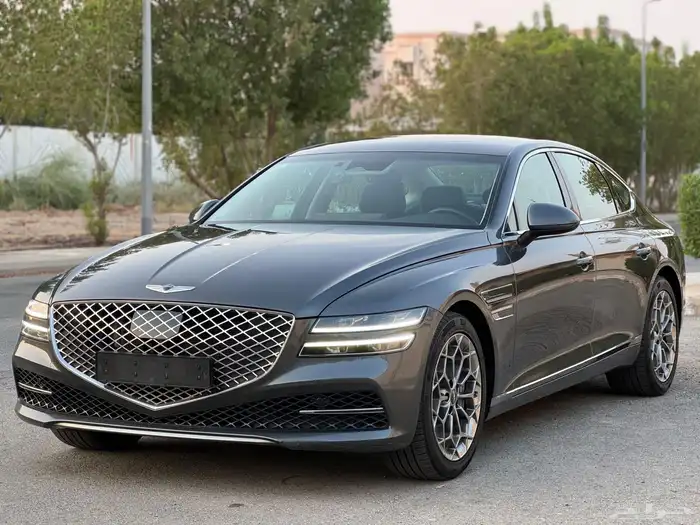 جينسس G80 رويال V6 ممشى قليل شرط بالكامل بحالة الجديد 33