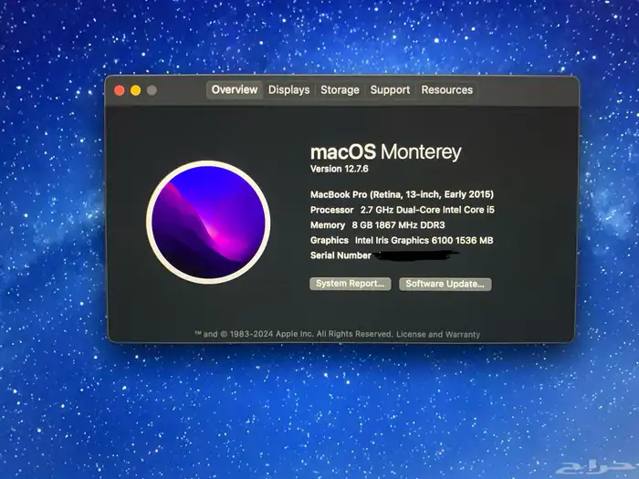 ماك بوك برو 2015 10