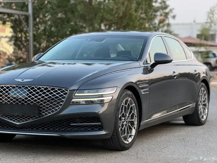 جينسس G80 رويال V6 ممشى قليل شرط بالكامل بحالة الجديد 44