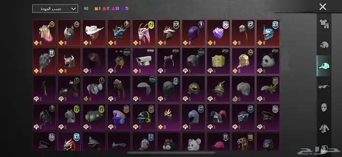 حساب ببجي برخصص 59