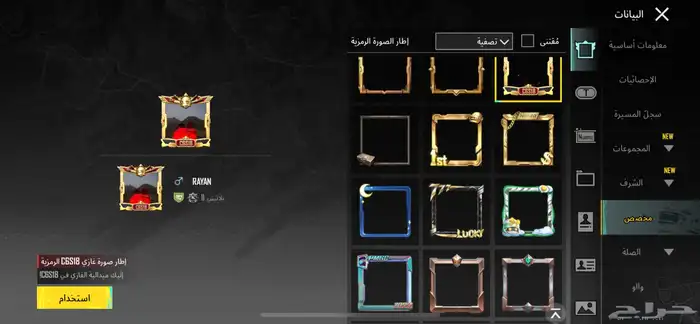 حساب ببجي 25