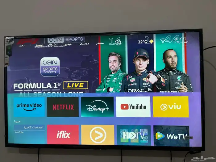 شاشه سمارت 55 بوصه حاله ممتازه جدا 4k 0