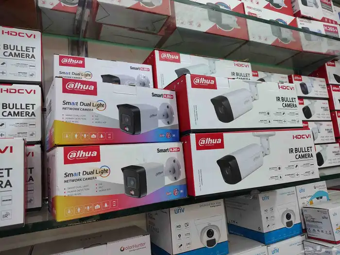 satellite dish receiver and camera installation 1