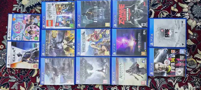 اشرطة العاب سوني 5 4 نادرة 0