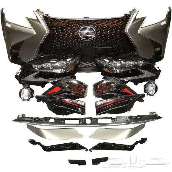 دفيوزر خلفي ودقن امامي لكزس RC 2014 2016 5