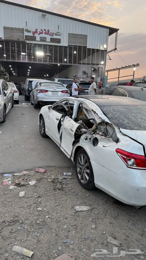 لكزس es350 بانوراما مصدوم جنب 2