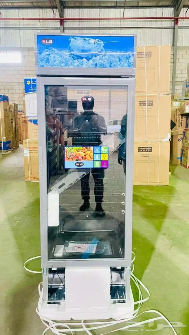 ثلاجه كي ال جي LG عرض زجاج 13 قدم 350 لتر 0