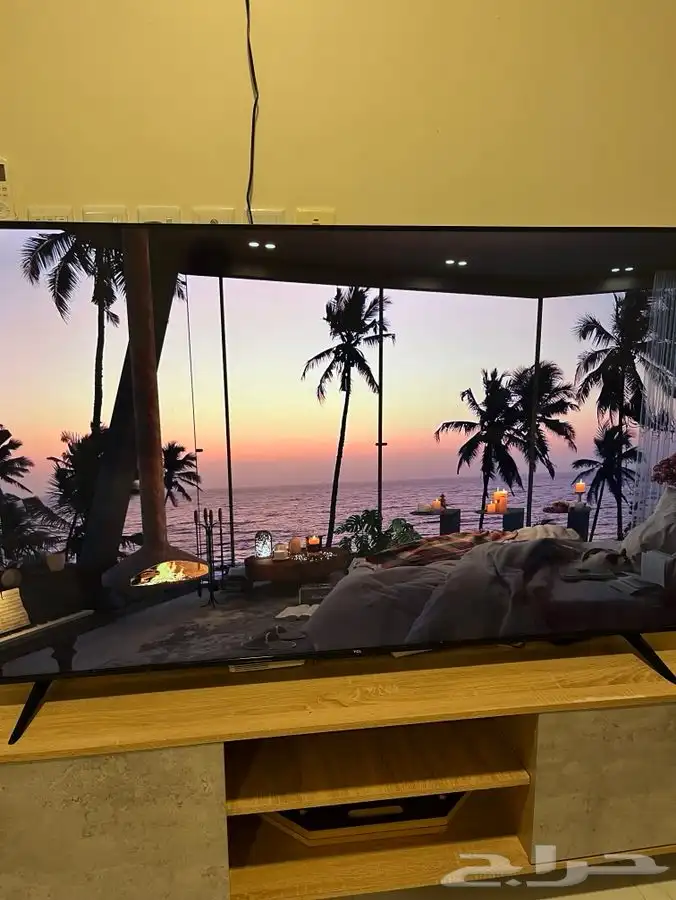 تلفزيون ماركة TCL مدة الاستخدام سنتين نظيف وجديد65بوصه 0