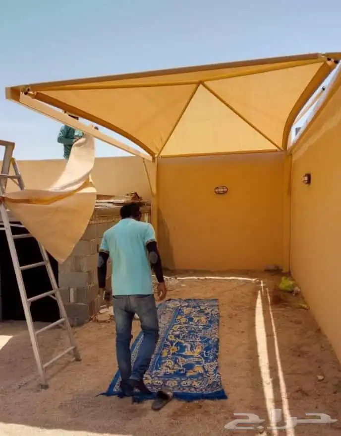 مظلات سيارات جده فك ونقل وتركيب وتشغير قماش تركيب سواتر 8