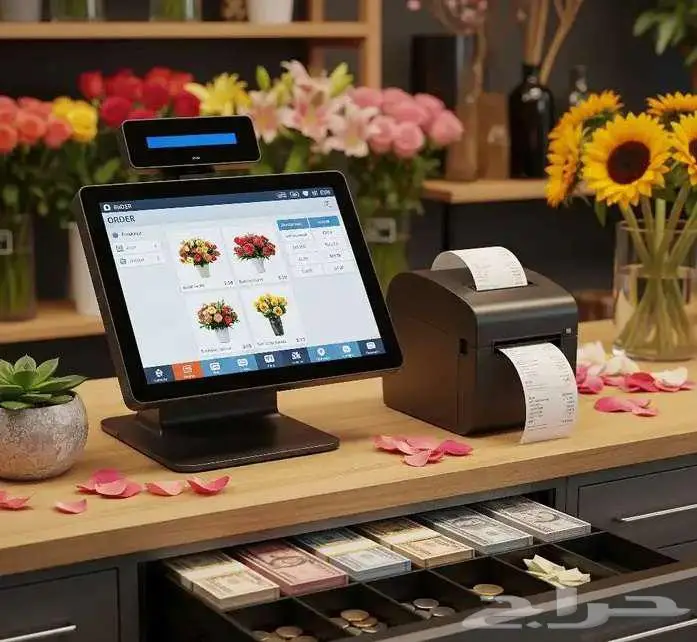 جهاز كاشير متكامل لمحل ورد 0