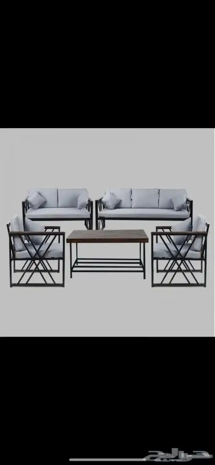 لتفصيل جلسات خارجية خشب حديد كراسي حدائق جلسات خارجية 5