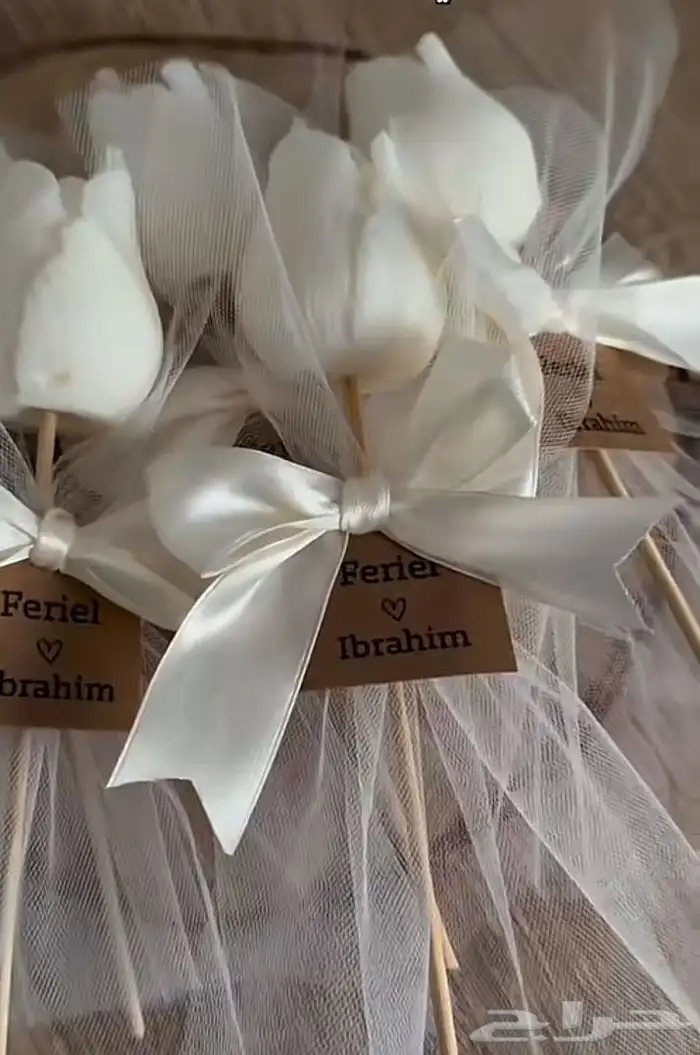 توزيعات شمع زهرة التوليب 5