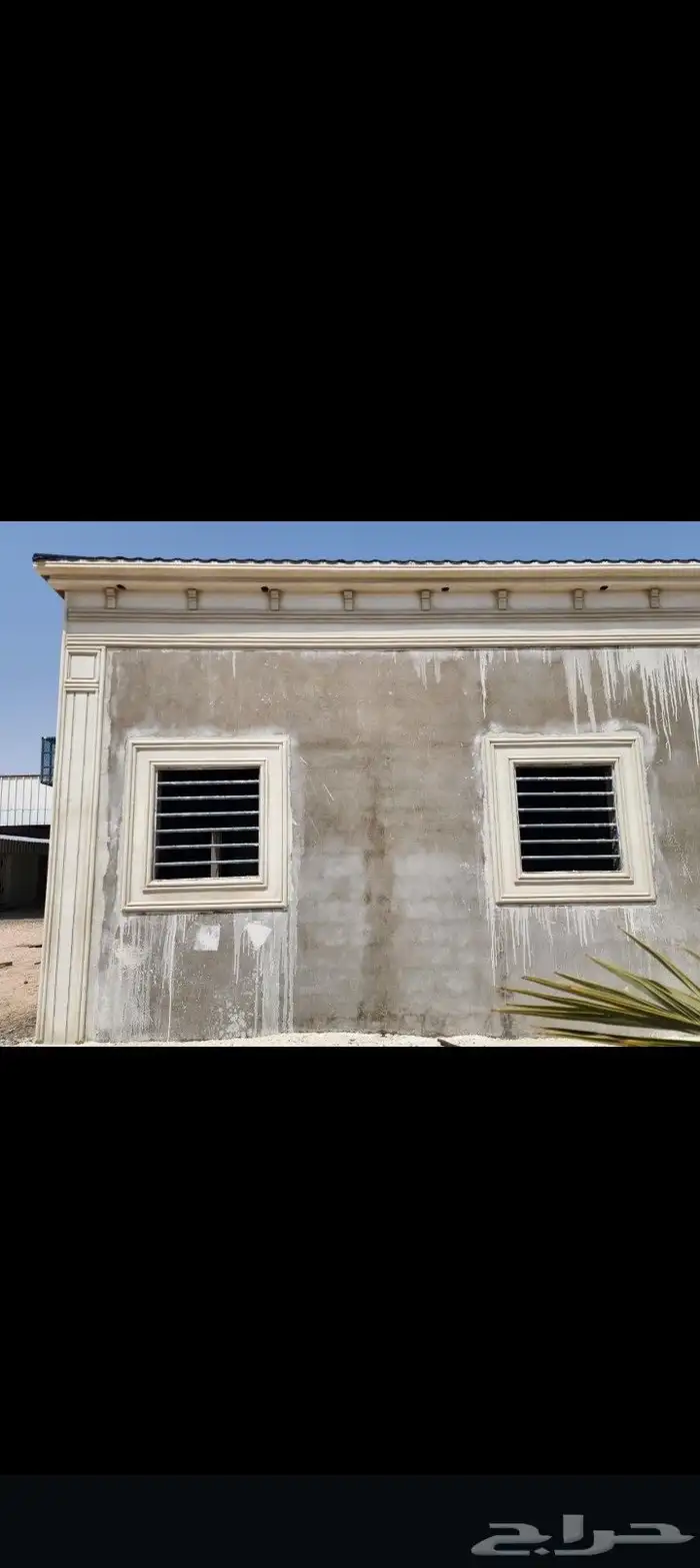 ديكورات خارجيه والياسه ملونه بلاسمنت الأبيض 8