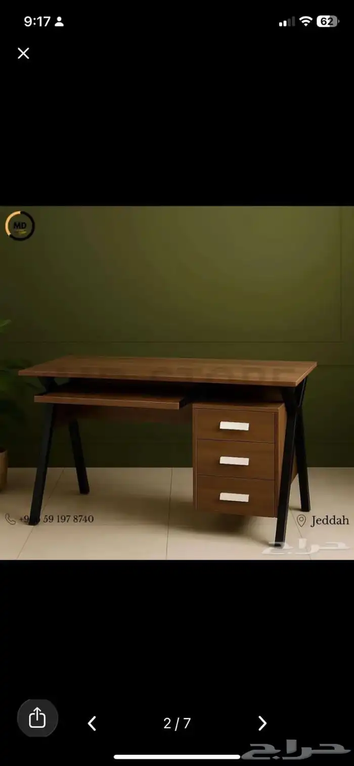 طاولة مكتب حديثة بتصميم عصري بأحجام مختلفة 47