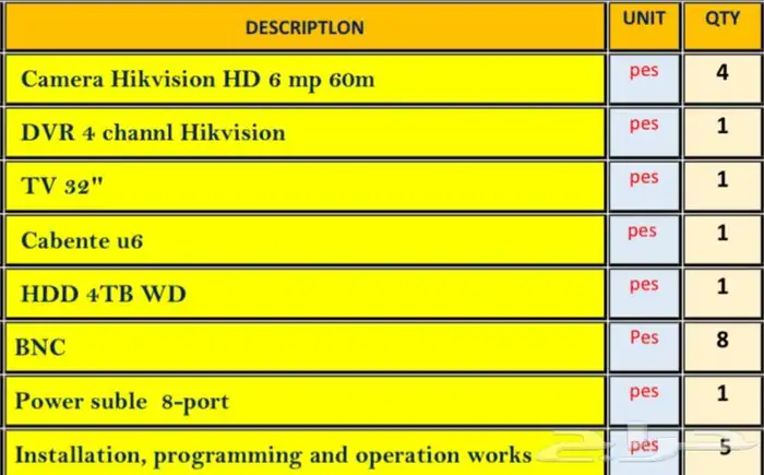 كاميرات مراقبة خارجية 6 ميقا صوت وصورة مستعمل 30 يوم 1