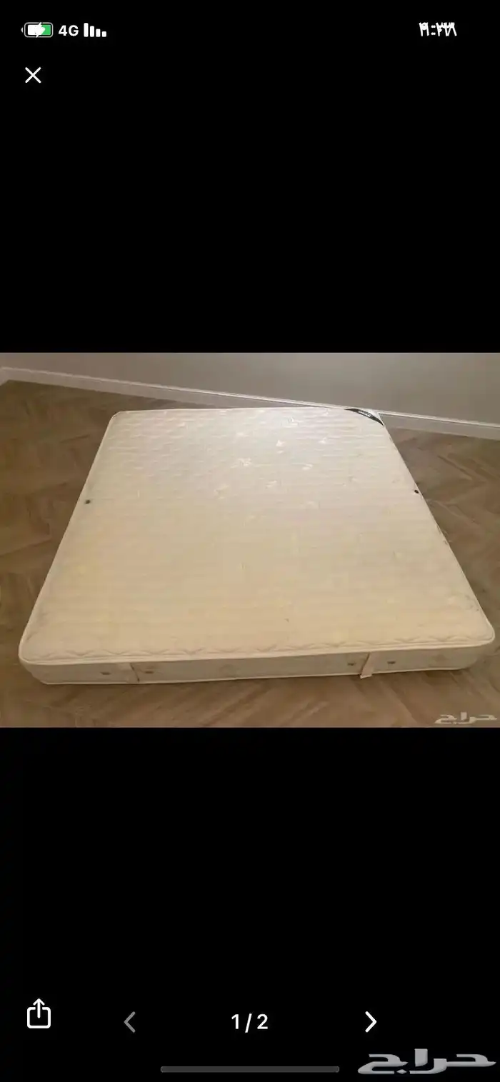 مرتبة بحالة جيدة مترين في مترين وعمق 20 سم 0