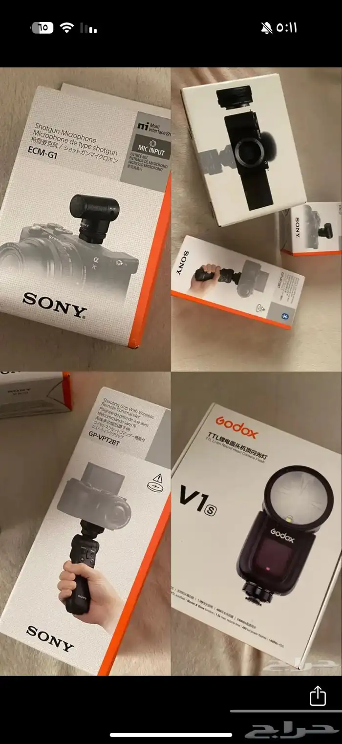 كاميرا سوني وفلاش v1 وعدسه ماكرو للبيع 3