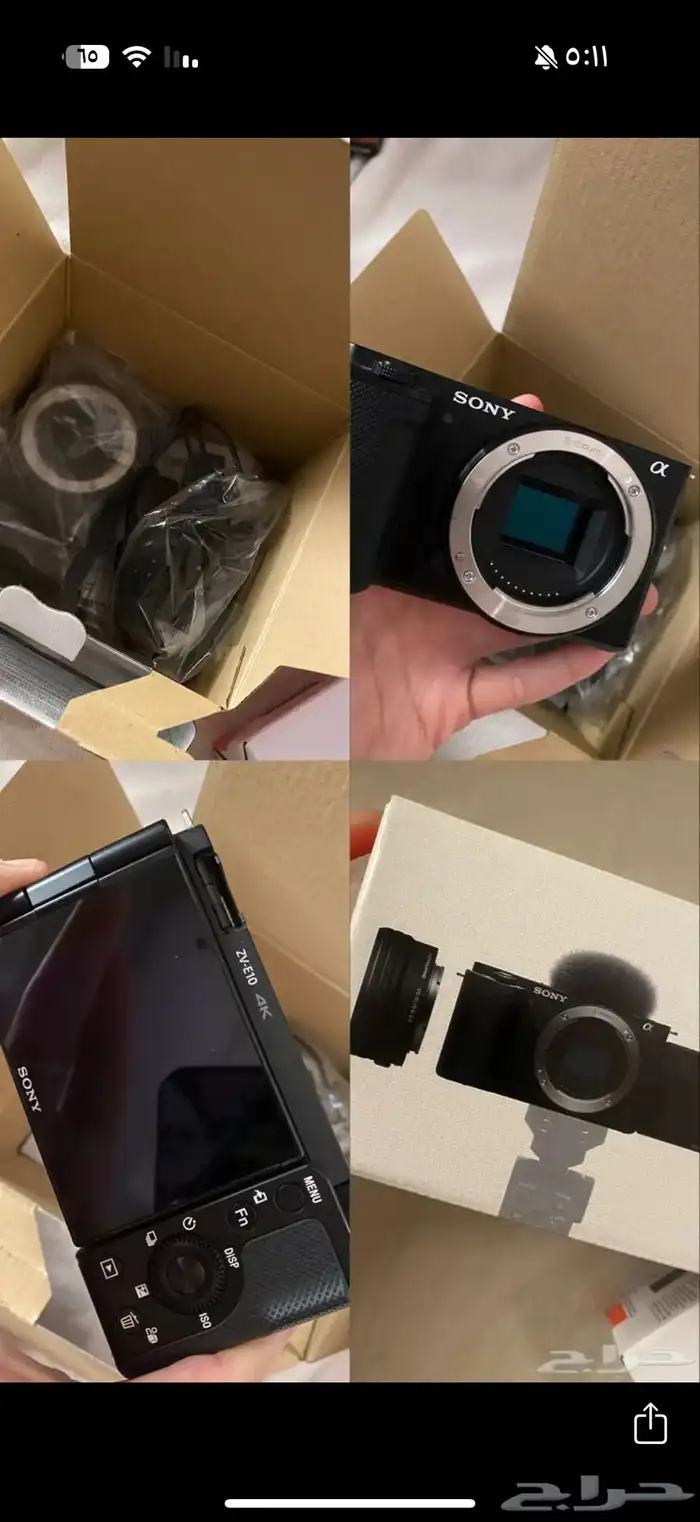 كاميرا سوني وفلاش v1 وعدسه ماكرو للبيع 4