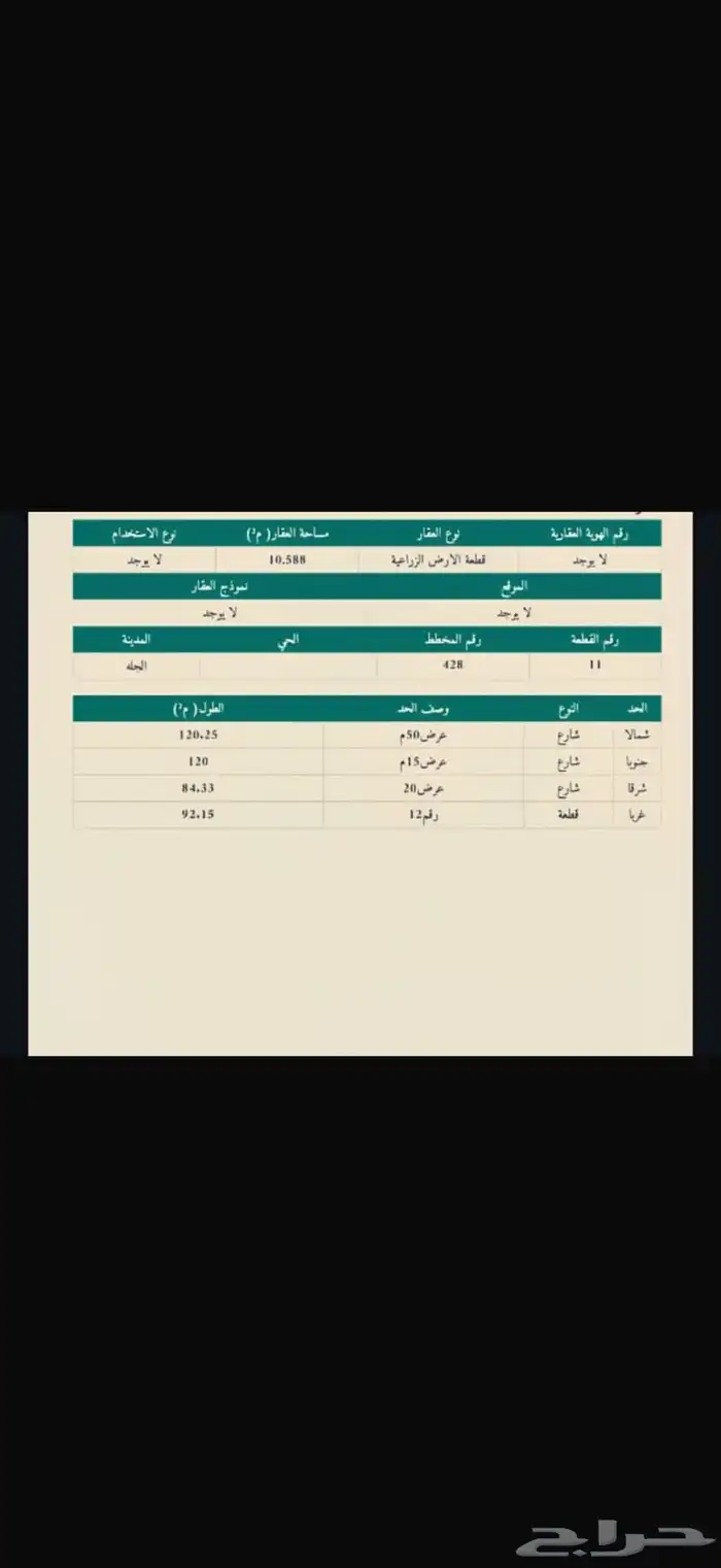 ارض زراعية في الجله 2