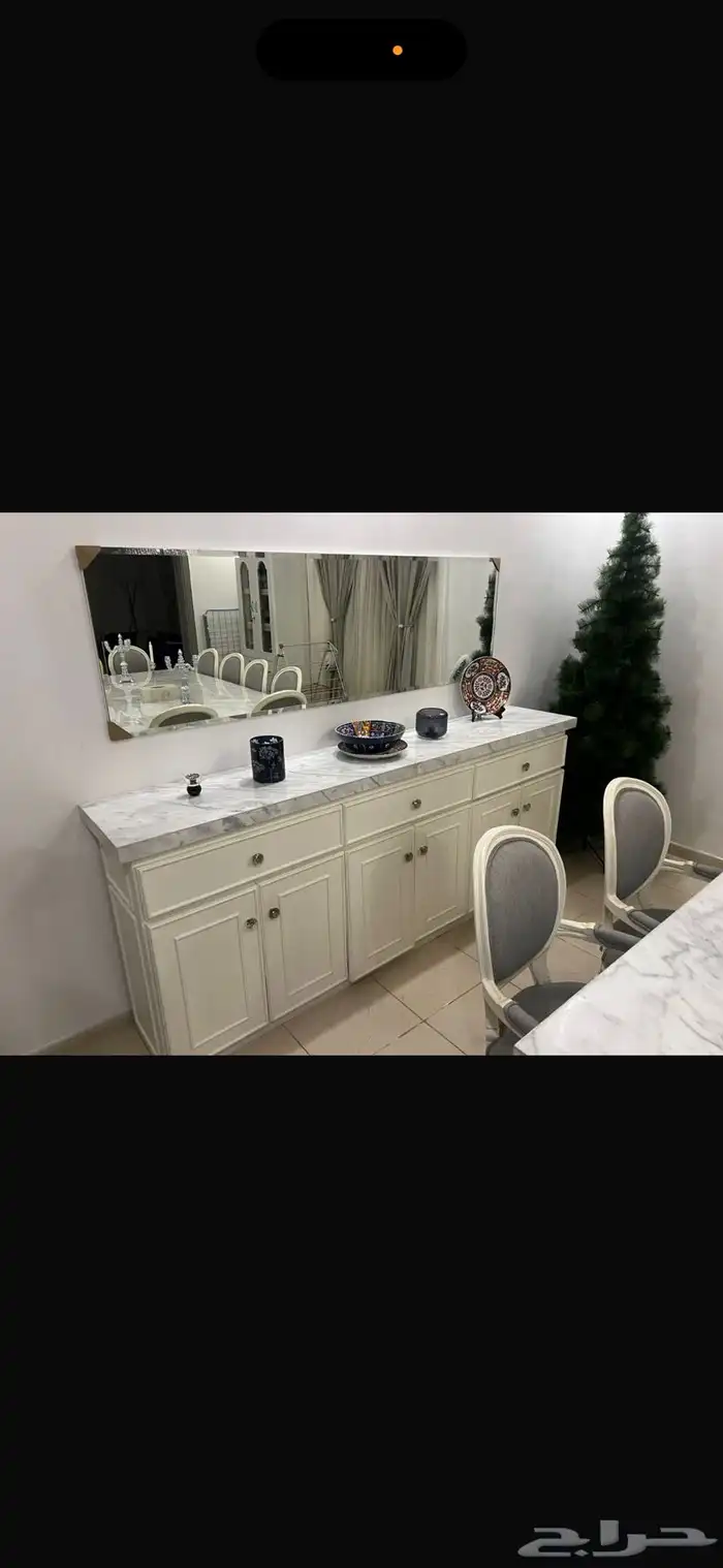 للبيع طاوله طعام رخام طبيعي 12 كرسي 3