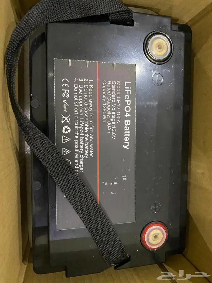 للبيع بطارية ليثيوم LifeP04 حجم 100 أمبير 1