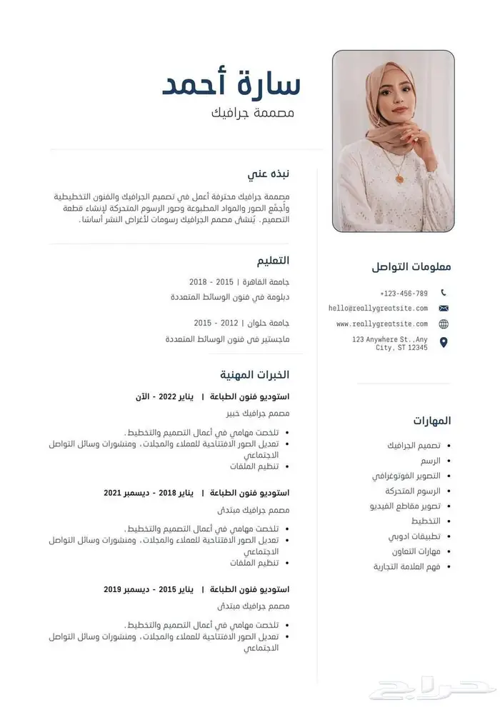 عمل سيرة ذاتية CV احترافية 0