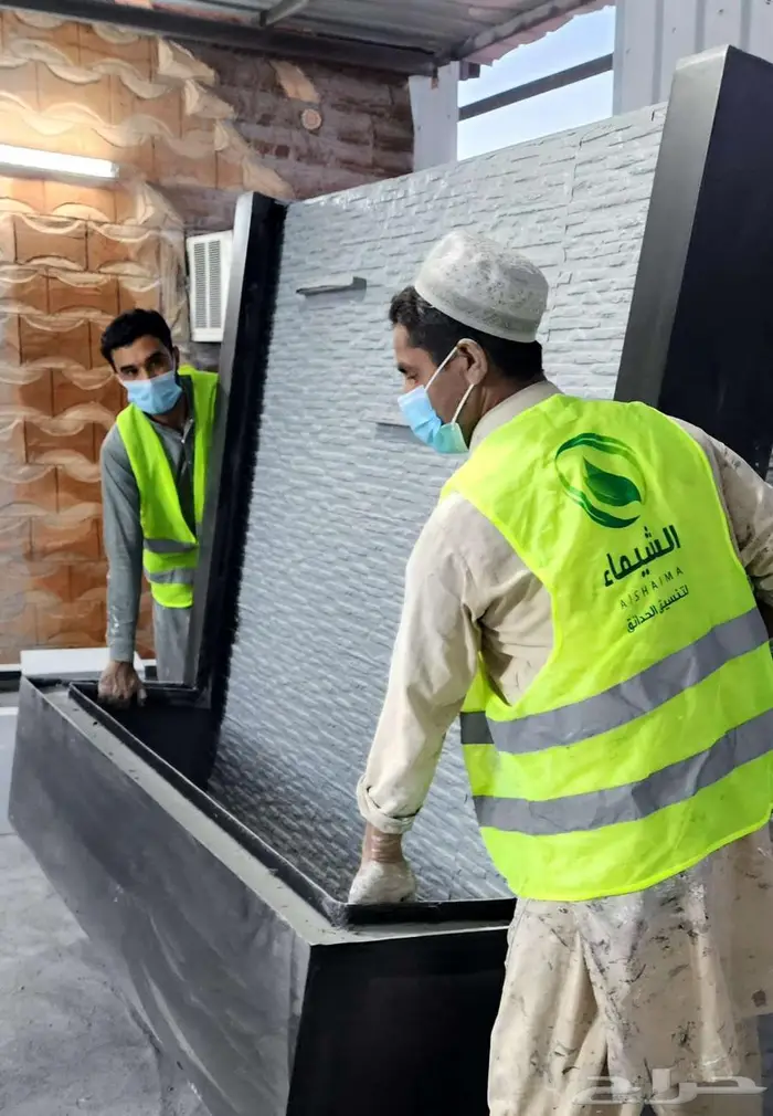 شلالات كبيرة ونوافير جاهزة فيبر من المصنع الباحة 12