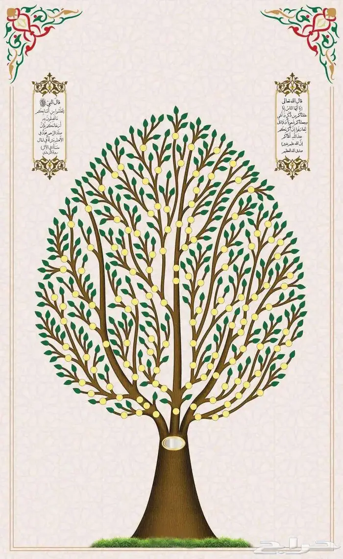 تصميم شجرة العائلة بصمة تراثية 6